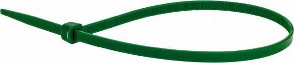 Value Collection - 11" Long Green Nylon Standard Cable Tie - 50 Lb Tensile Strength, 81mm Max Bundle Diam - A1 Tooling