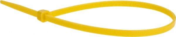 Value Collection - 11" Long Yellow Nylon Standard Cable Tie - 50 Lb Tensile Strength, 81mm Max Bundle Diam - A1 Tooling