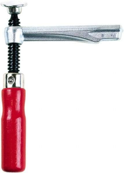 Bessey - 1,450 Lb Clamping Pressure, Steel, Straight Handle, SLV Bar & Pipe Clamping Arm - 4-3/4" Throat Depth - A1 Tooling