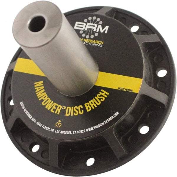 Brush Research Mfg. - 31/32" Arbor Hole to 0.968" Shank Diam Standard Collet - For 4, 5 & 6" NamPower Disc Brushes, Attached Spindle, Flow Through Spindle - A1 Tooling
