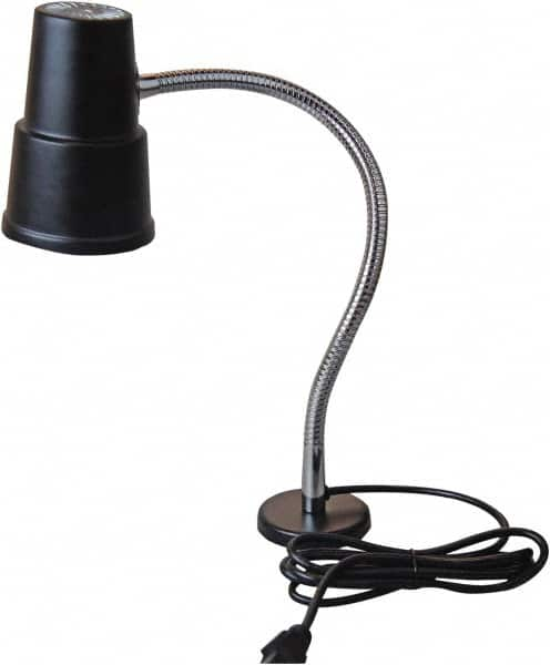 Value Collection - 120 VAC, 60 Watt, Gooseneck Machine Light - Magnetic Mount, 5 Ft. Cord, Black - A1 Tooling