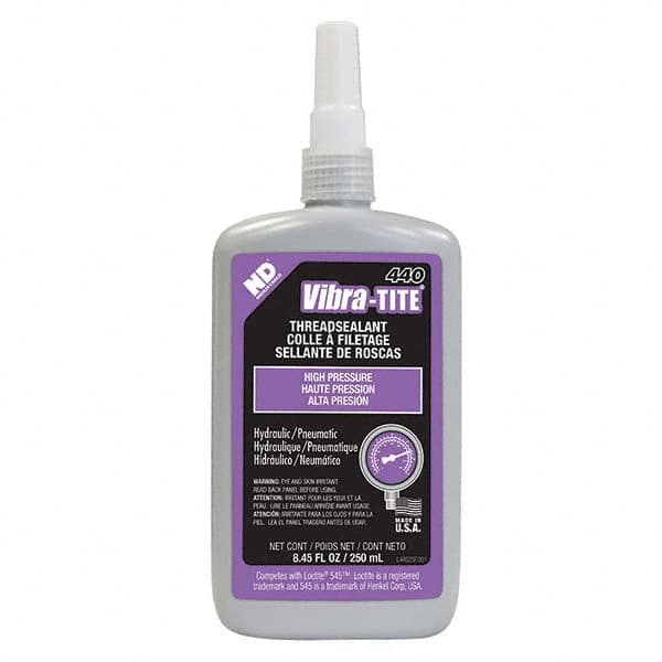 Vibra-Tite - 250 mL Bottle, Purple, Pneumatic - Hydraulic Thread Sealant - A1 Tooling