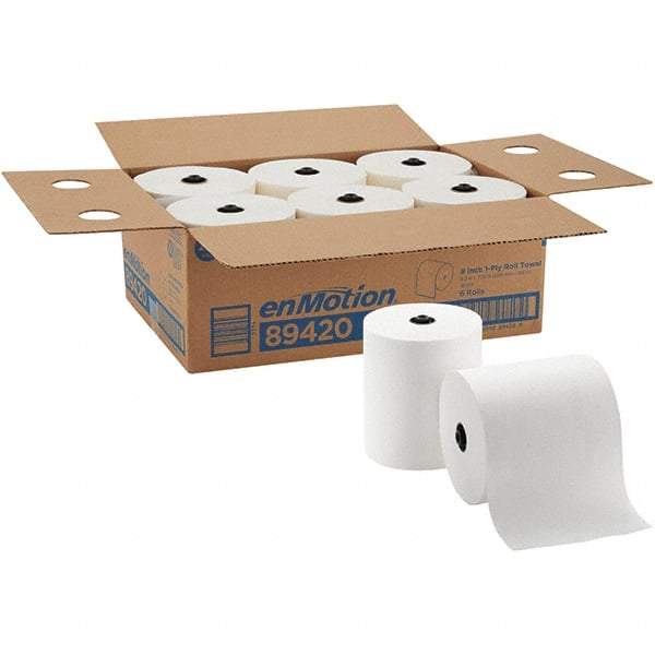 Georgia Pacific - Hard Roll of 1 Ply White Paper Towels - 8-1/4" Wide, 700' Roll Length - A1 Tooling