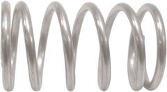 Associated Spring Raymond - 3.45mm OD, 0.25mm Wire, 10.7mm Free Length, Compression Spring - 1.14 Lb Spring Rating, 1.51 N Max Work Load, Stainless Steel - A1 Tooling