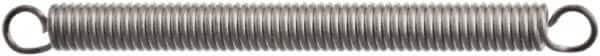 Associated Spring Raymond - 50.8mm OD, 270.21 N Max Load, 313.69mm Max Ext Len, Stainless Steel Extension Spring - 14.9 Lb/In Rating, 10.73 Lb Init Tension, 228.6mm Free Length - A1 Tooling