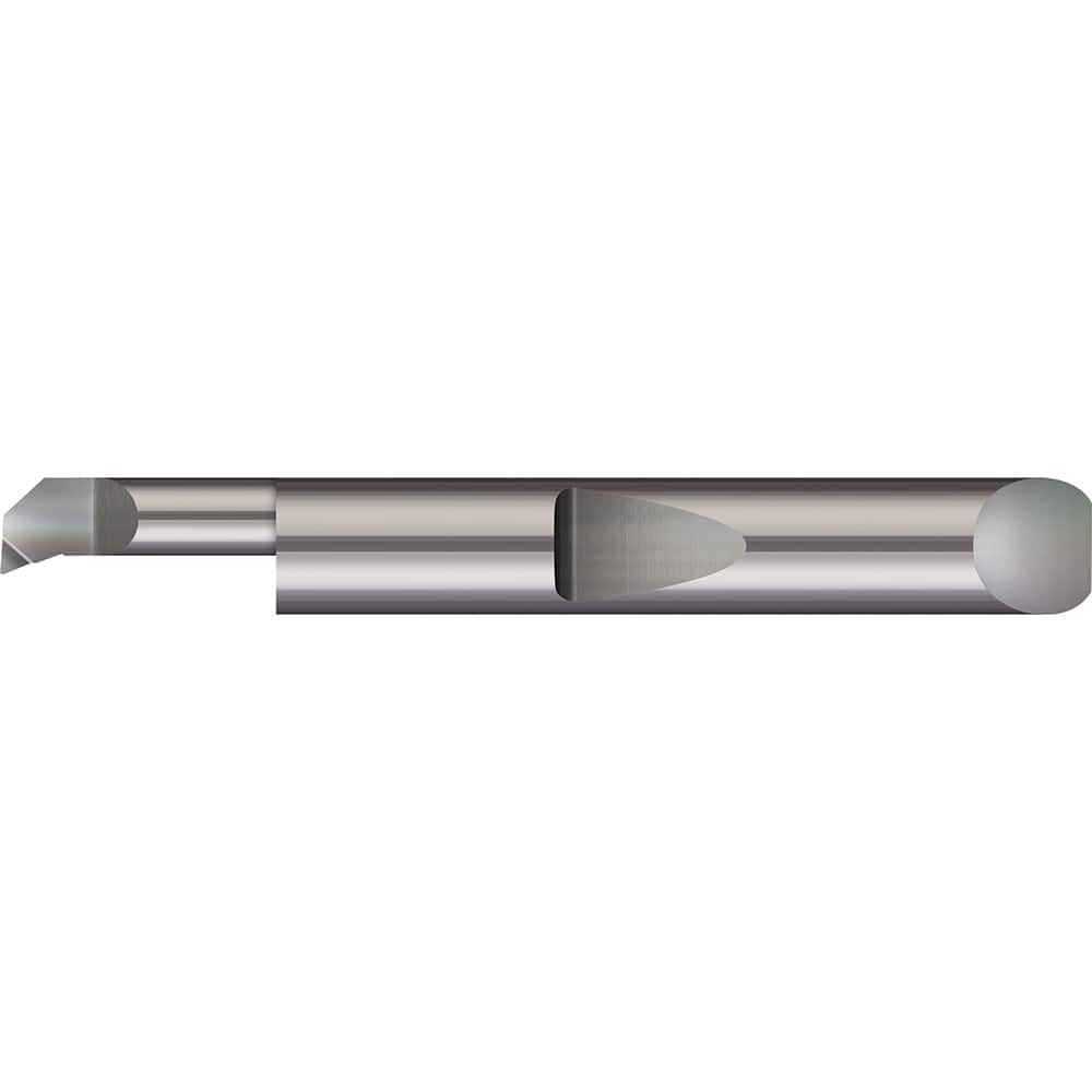 Boring Bar: 0.216″ Min Bore, 3/4″ Max Depth, Right Hand Cut, Solid Carbide 1/4″ Shank Dia, 2″ OAL, 0.006″ Corner Radius