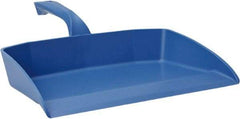 Vikan - 12-1/2" Wide Handheld Dustpan - Plastic Body, 4-1/2" Handle, Blue - A1 Tooling