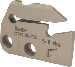 Iscar - 0.1102 to 0.157" Groove Width, 0.866" Max Depth of Cut, Left Hand Cut, Indexable Grooving Blade - GIF.., GIM.., GIP.., TIP.. Insert Style, Series Cut Grip - A1 Tooling