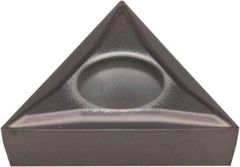 Kennametal - TCGT32.51 LF Grade KCU10 Carbide Turning Insert - AlTiN Finish, 60° Triangle, 3/8" Inscr Circle, 5/32" Thick, 1/64" Corner Radius - A1 Tooling