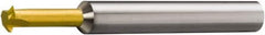 Sandvik Coromant - 12 to 24 TPI, 1mm to 0.0787" Pitch, Single Profile Thread Mill - 0.3071" Cut Diam, 5/16" Shank Diam, 3 Flute, 0.1969" Neck Diam, 63/64" Neck Length, 2.6772" OAL, TiAlN+TiN Finish - Exact Industrial Supply