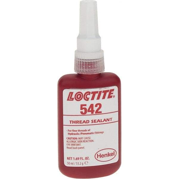 Loctite - 50 mL, Red, Medium Strength Thread Sealant - Series 542 - A1 Tooling