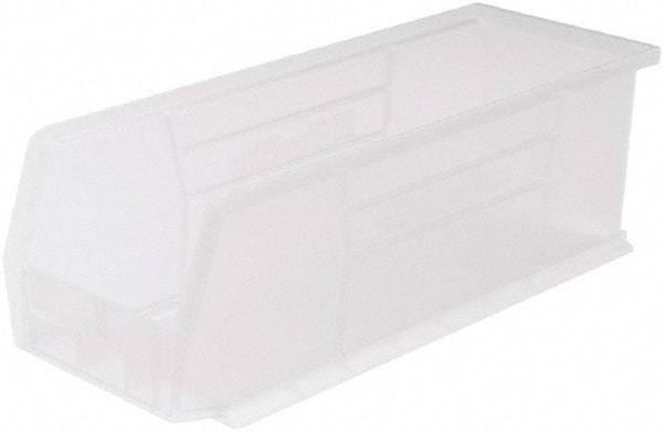 Akro-Mils - 50 Lb. Load Capacity, 14-3/4" Deep, Clear Polymer Hopper Stacking Bin - 5" High x 5-1/2" Wide x 14-3/4" Long - A1 Tooling