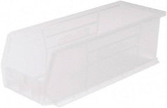 Akro-Mils - 50 Lb. Load Capacity, 14-3/4" Deep, Clear Polymer Hopper Stacking Bin - 5" High x 5-1/2" Wide x 14-3/4" Long - A1 Tooling