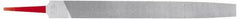 Simonds File - 12" Long, Smooth Cut, Mill American-Pattern File - Single Cut, Tang - A1 Tooling