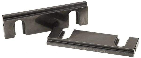 Snap Jaws - 6" Wide x 1-3/4" High x 1/2" Thick, Step Vise Jaw - Steel, Fixed Jaw, Compatible with 6" Vises - A1 Tooling