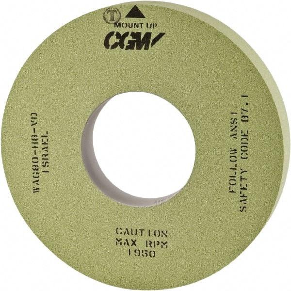 Camel Grinding Wheels - 20" Diam x 12" Hole x 4" Wide Centerless & Cylindrical Grinding Wheel - 80 Grit, Aluminum Oxide, Type 1, Vitrified Bond, No Recess - A1 Tooling