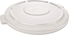 Rubbermaid - Round Lid for Use with 55 Gal Round Trash Cans - White, Polyethylene, For Brute Trash Cans - A1 Tooling