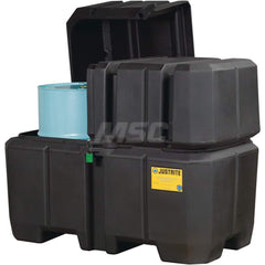 Justrite - Drum Storage Units & Lockers; Number of Drums: 2 ; Sump Capacity (Gal.): 180.00 ; Height (Inch): 47 ; Height (Feet): 3.920 ; Length (Decimal Inch): 39.0000 ; Length (Feet): 3.250 - Exact Industrial Supply