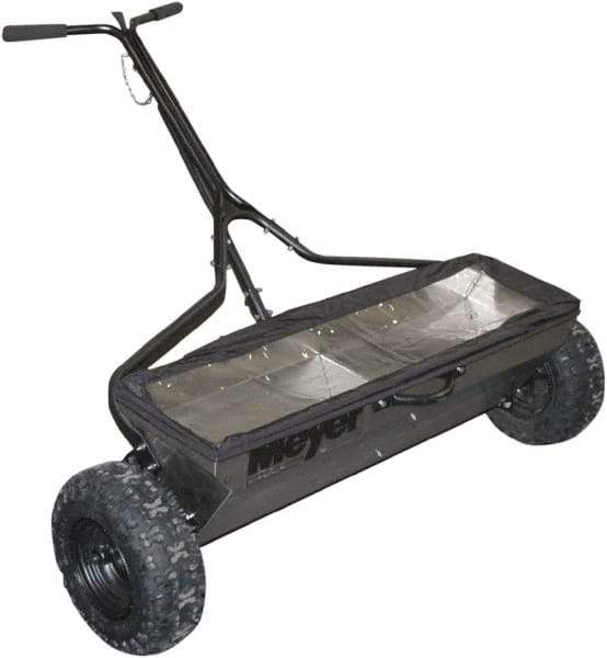 Meyer Products - 100 Lb Stainless Steel Walk Behind Drop Landscape Spreader - 13" Pneumatic Wheels - A1 Tooling