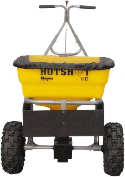 Meyer Products - 100 Lb Polypropylene Stainless Steel Walk Behind Broadcast Landscape Spreader - 13" Pneumatic Wheels - A1 Tooling