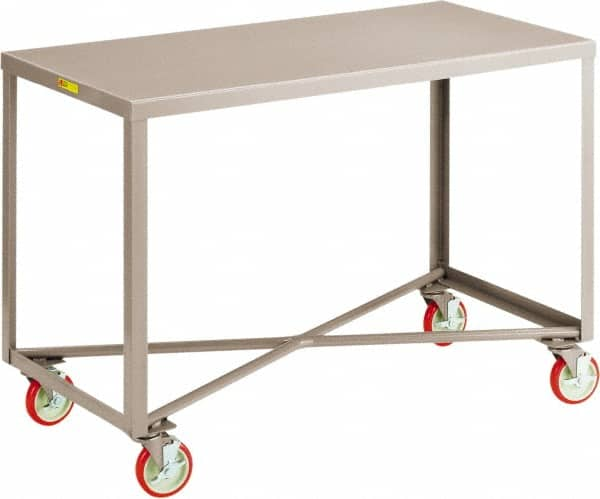 Little Giant - Mobile Table - Steel, Gray, 48" Long x 30" Deep x 34" High - A1 Tooling