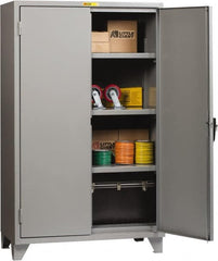 Little Giant - 3 Shelf Locking Storage Cabinet - Steel, 48" Wide x 30" Deep x 78" High, Gray - A1 Tooling