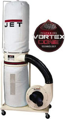 Jet - 5µm, Portable Dust Collector - 1,100 CFM Air Flow - A1 Tooling