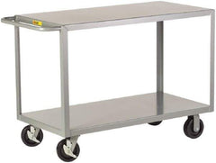 Little Giant - 3,600 Lb Capacity, 30" Wide x 53-1/2" Long x 36" High Shelf Cart - 2 Shelf, Steel - A1 Tooling