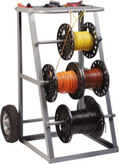 Little Giant - 1,000 Lb Capacity, 36" Wide x 31" Long x 45" High Wire Spool Cart - Steel - A1 Tooling