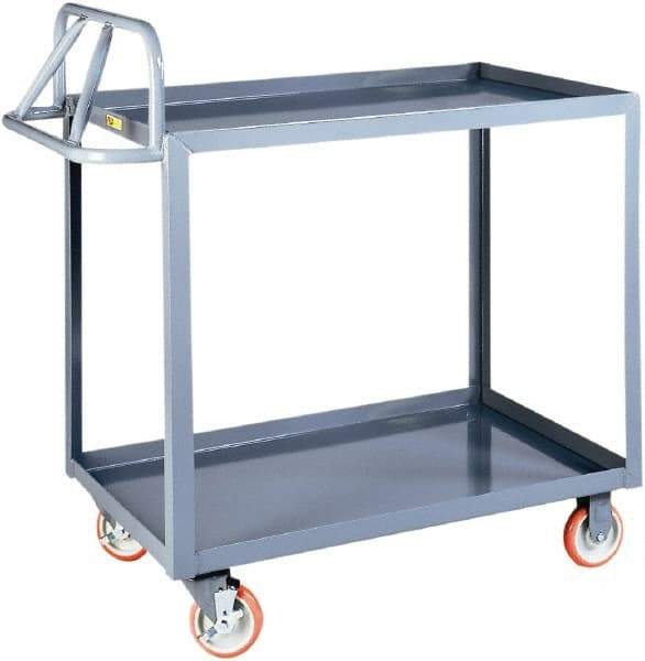 Little Giant - 1,200 Lb Capacity, 30" Wide x 53-1/2" Long x 42" High Shelf Cart - 2 Shelf, Steel - A1 Tooling