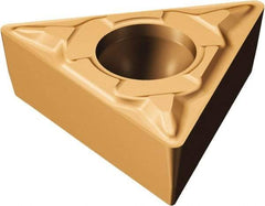 Sandvik Coromant - TCMT220 MF Grade 1125 Carbide Turning Insert - TiAlN/AlCr2O3 Finish, 60° Triangle, 1/4" Inscr Circle, 1/8" Thick, 0.2mm Corner Radius - A1 Tooling