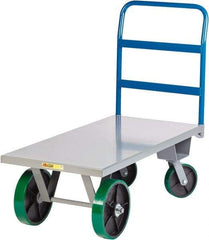 Little Giant - 4,000 Lb Capacity Steel Platform Truck - Steel Deck, 30" OAW, Polyurethane Casters - A1 Tooling