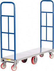 Little Giant - 2,000 Lb Capacity Steel High End Platform Truck - Steel Deck, 16" OAW, Polyurethane Casters - A1 Tooling