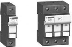 Schneider Electric - 3 Pole, 600 Volt, 30 Amp, DIN Rail Mount Fuse Holder - Compatible with CC Class, 52mm Wide Fuse - A1 Tooling