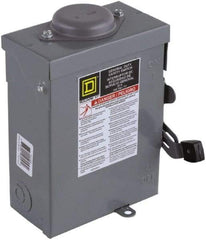 Square D - 30 Amp, 240 V, 2 Pole Nonfused Safety Switch - NEMA 3R, 3 hp at 240 VAC (Single Phase), DPST Contact Form - A1 Tooling