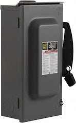 Square D - 100 Amp, 240 V, 3 Pole Fused Safety Switch - NEMA 3R, 15 hp at 240 VAC (Single Phase), 30 hp at 240 VAC (Triple Phase), 3PST Contact Form - A1 Tooling