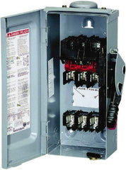 Square D - 30 Amp, 600 VAC/VDC, 3 Pole Fused Safety Switch - NEMA 3R, 7.5 hp at 480 VAC (Single Phase), 20 hp at 600 VAC, 10 hp at 600 VDC (Triple Phase), 3PST Contact Form - A1 Tooling