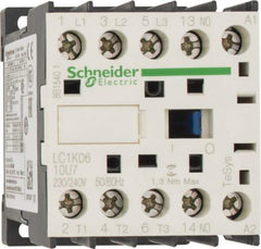 Schneider Electric - 3 Pole, 230 to 240 Coil VAC at 50/60 Hz, 6 Amp at 440 VAC, Nonreversible IEC Contactor - BS 5424, CSA, IEC 60947, NF C 63-110, RoHS Compliant, UL Listed, VDE 0660 - A1 Tooling