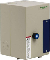 Schneider Electric - 3 Pole, 32 Amp, 120 Coil VAC, Nonreversible Enclosed IEC Motor Starter - 1 Phase Hp: 2 at 120 VAC, 5 at 240 VAC, 3 Phase Hp: 10 at 208 VAC, 10 at 230 VAC, 20 at 460 VAC, 25 at 575 VAC - A1 Tooling