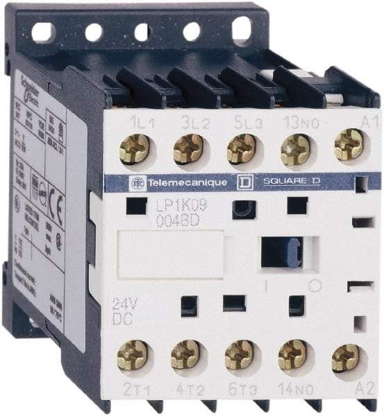 Schneider Electric - 4 Pole, 12 Coil VDC, 16 Amp at 690 VAC and 20 Amp at 440 VAC, Nonreversible IEC Contactor - BS 5424, CSA, IEC 60947, NF C 63-110, RoHS Compliant, UL Listed, VDE 0660 - A1 Tooling