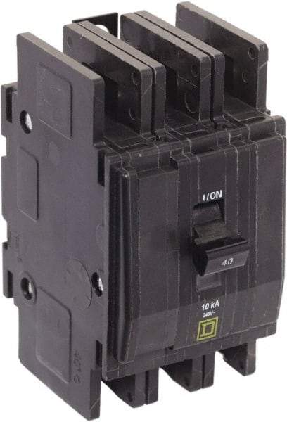 Square D - 40 Amp, 240 VAC, 3 Pole, Panel Mount Miniature Circuit Breaker - A1 Tooling