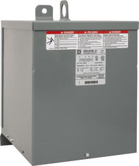 Square D - 1 Phase, 480 Volt Input, 120/240 VAC Output, 60 Hz, 5 kVA, General Purpose Transformer - 3R NEMA Rating, 9.75 Inch Wide x 11-3/4 Inch Deep x 14-3/4 Inch High, Wall Mount - A1 Tooling