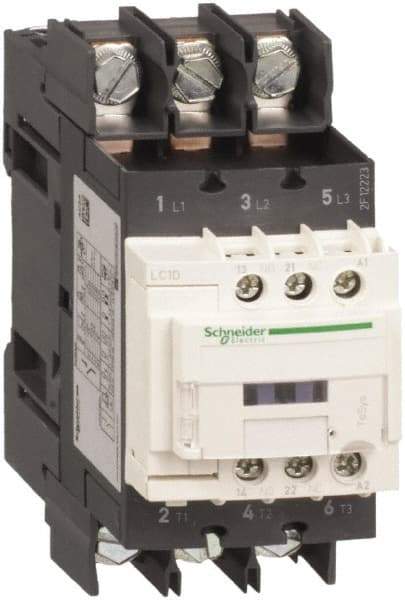 Schneider Electric - 3 Pole, 208 Coil VAC at 50/60 Hz, 40 Amp at 440 VAC, Nonreversible IEC Contactor - CCC, CSA, CSA C22.2 No. 14, EN/IEC 60947-4-1, EN/IEC 60947-5-1, GOST, RoHS Compliant, UL 508, UL Listed - A1 Tooling