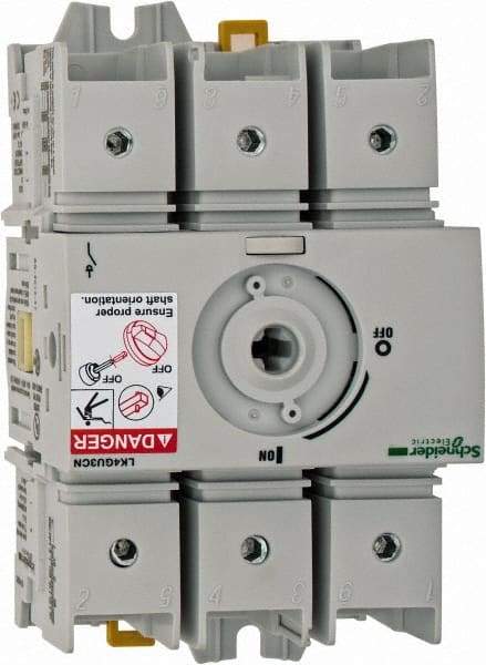 Schneider Electric - 600VAC at 50/60 Hz, 3 Pole, Nonfused Cam & Disconnect Switch - 3.13 Inch Wide x x 4.92 Inch High x x 2.52 Inch Deep - A1 Tooling