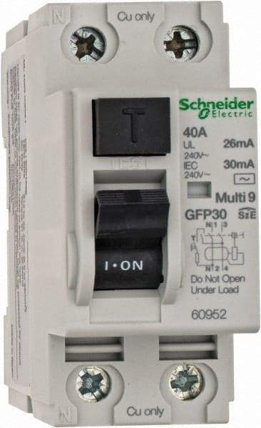 Schneider Electric - 40 Amp, 240 VAC, 2 Pole, Residual Current Device - A1 Tooling