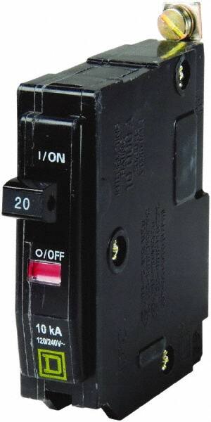 Square D - 20 Amp, 240 VAC, 1 Pole, Bolt On Miniature Circuit Breaker - 14-8 AWG - A1 Tooling