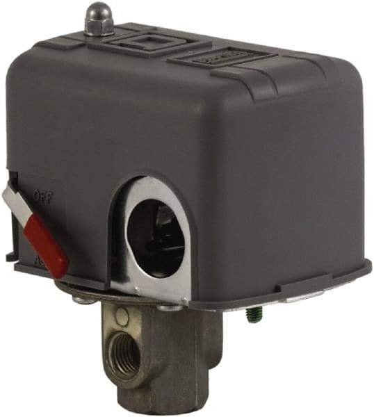 Square D - 1 and 3R NEMA Rated, 70 to 150 psi, Electromechanical Pressure and Level Switch - Fixed Pressure, 575 VAC, L1-T1, L2-T2 Terminal, For Use with Square D Pumptrol - A1 Tooling