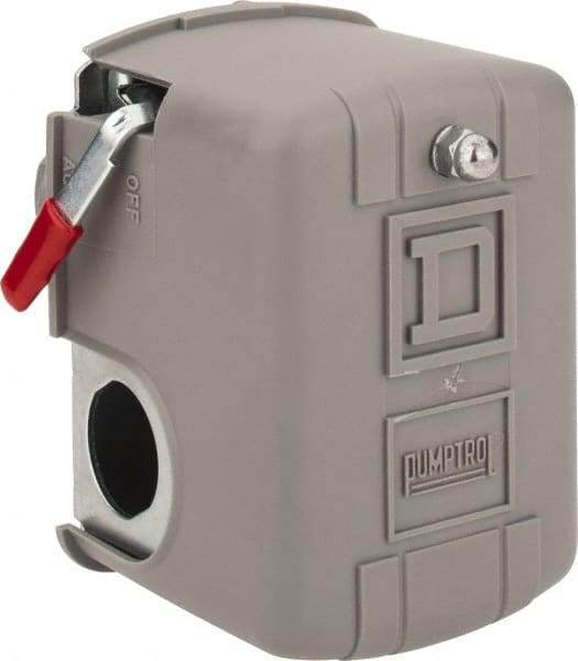 Square D - 1 and 3R NEMA Rated, 100 to 200 psi, Electromechanical Pressure and Level Switch - Fixed Pressure, 575 VAC, L1-T1, L2-T2 Terminal, For Use with Square D Pumptrol - A1 Tooling