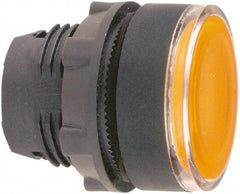 Schneider Electric - 22mm Mount Hole, Flush, Pushbutton Switch Only - Round, Orange Pushbutton, Illuminated, Momentary (MO) - A1 Tooling