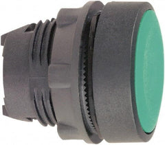 Schneider Electric - 22mm Mount Hole, Flush, Pushbutton Switch Only - Round, Green Pushbutton, Nonilluminated, Momentary (MO) - A1 Tooling